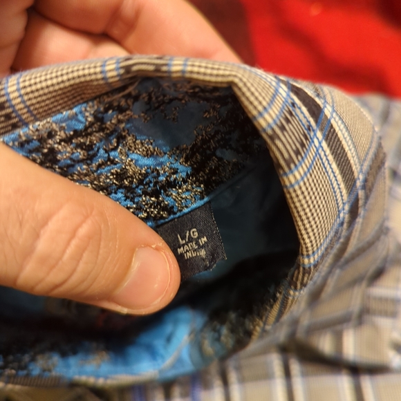 Robert Graham Classic Fit Multicolor Plaid Button Down Shirt Flip Cuff Men's L - Picture 4 of 10